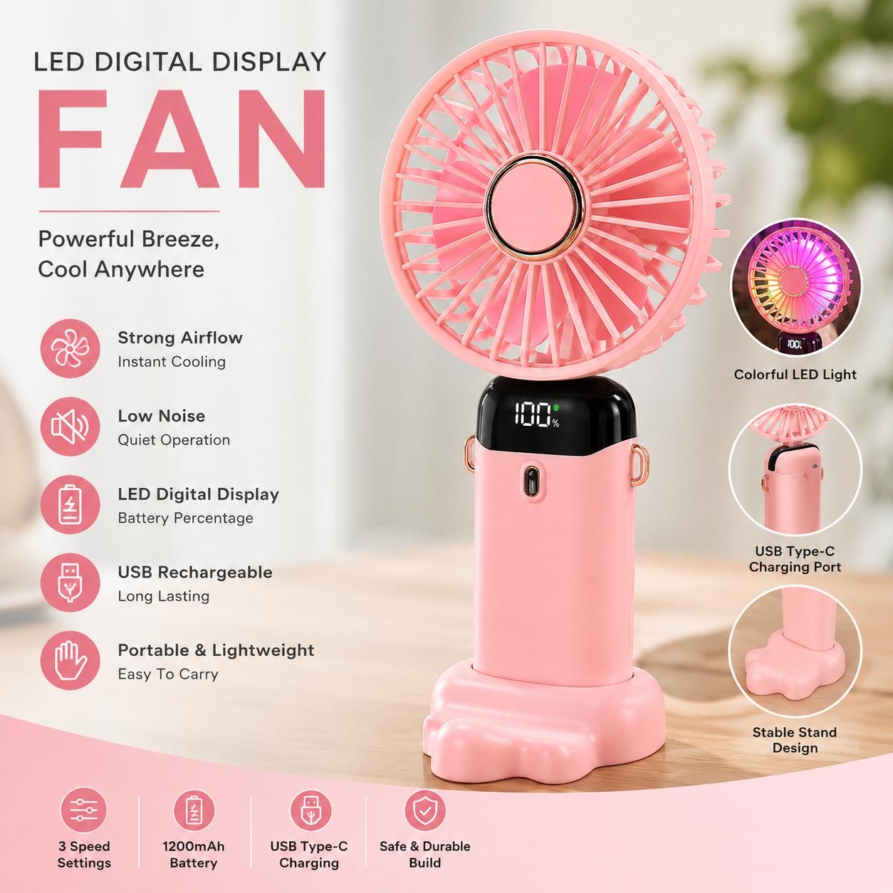 Led Electric Fan